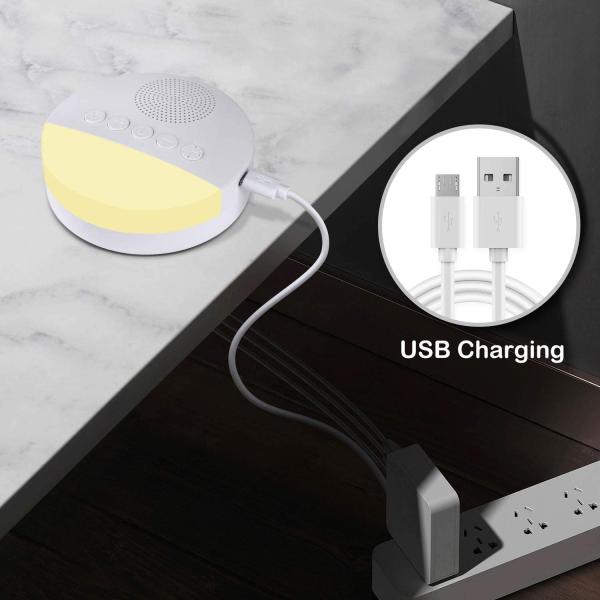 White Noise 20 Soothing Sounds 3.7V Touch Sensitive Night Light Lamp