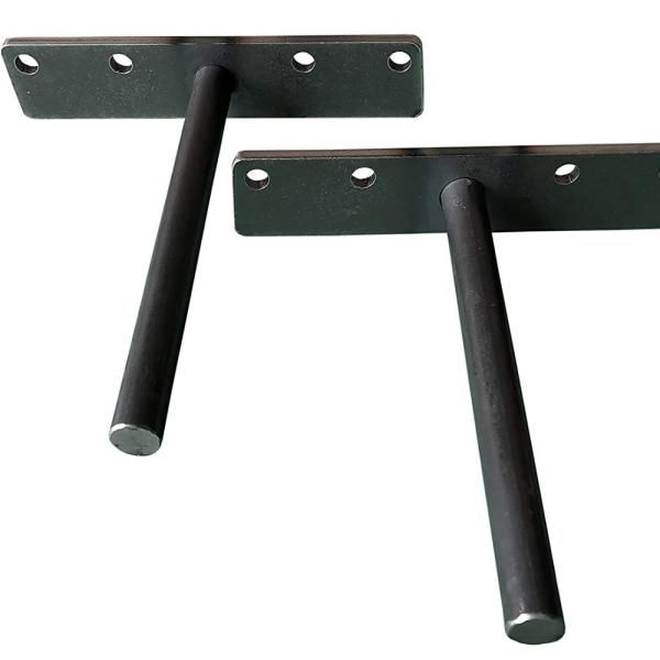 Sturdy Metal Shelving Brackets Hidden Floating Wall Structure for Wood Shelf Support