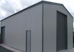 China Prefab warehouse/workshop/hangar/garage/chicken shed, container house use steel structure building wholesale