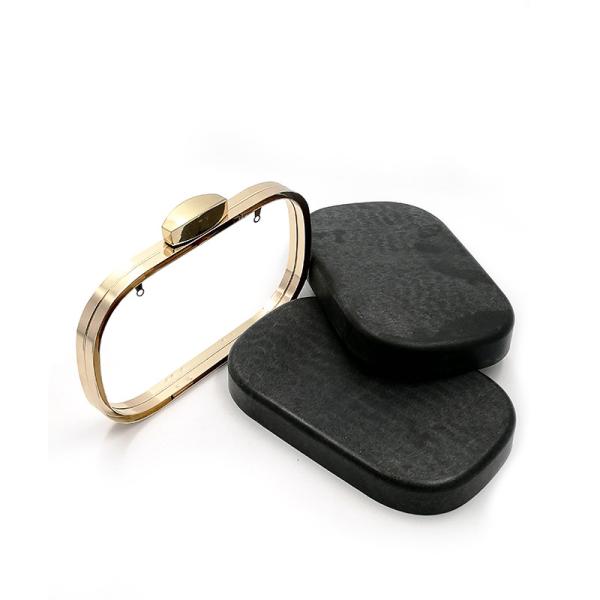 Simple Metal Clasp Gold Box Clutch Frame Glasses Cases Frame