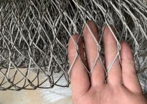 China 1.2mm - 4.0mm Wire Rope Mesh For Secure Passages / Bridge Safety on sale