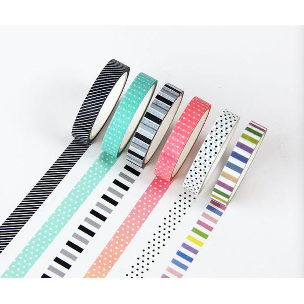 Custom printed decorative colorful washi masking tape, simple color washi tape