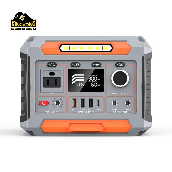 1x AC Pure Sine Wave Output Solar Power Supply with Flashlight and Lithium Ion Battery