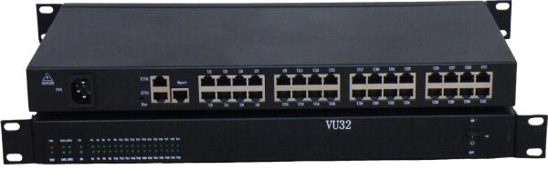 32 Port Scada Serial Server Solution , Serial Device Server Massive Capacity