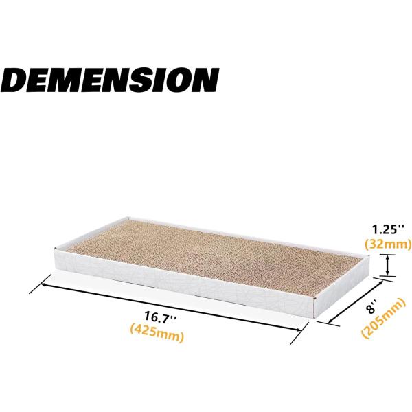 Cat Scratch Pad 3PCS Double-Sided Design Cat Cardboard Scratcher Pad Scratching Post Board