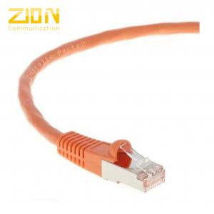 China F/UTP Cat6 Shielded Patch Cables Snagless PVC LSZH Available In 10 Color wholesale