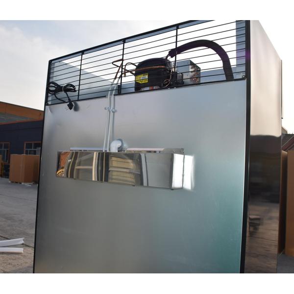 Top Mounted 4 Glass Door Display Refrigerator 1700 Litres Energy Efficient