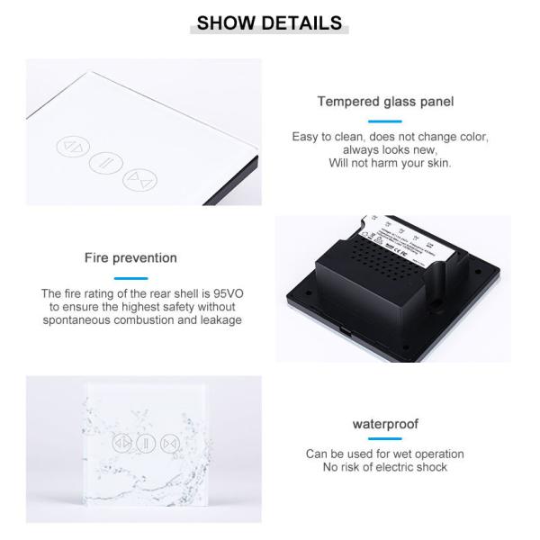 Smart Home Curtain Switch For Electric Curtain Roller Shutter Blind Motor With Remote Control Google&Alexa