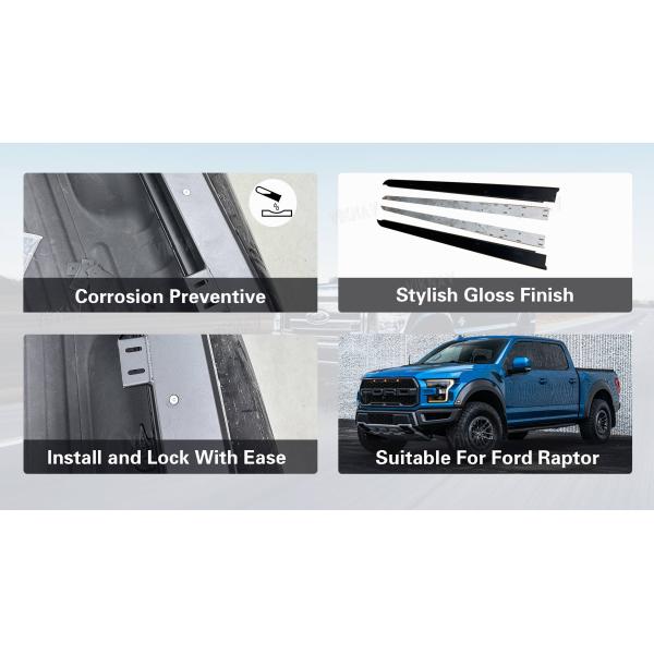 Viknav for F150 Raptor Customized Pickup Tonneau Cover Rear Bucket Bed Replacement
