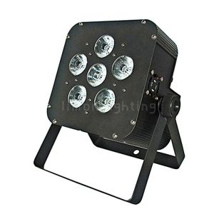 Buy cheap Cheap 6x10W RGBW 4in1 DMX Wireless Rechargable Lithium Battery Mini LED Flat Par from wholesalers