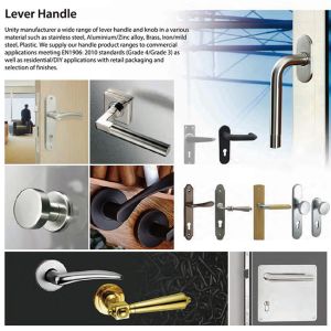Modern door handle entry priority with CE/EN for entrance and front door