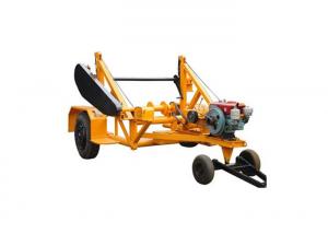 China 3 Ton Cable Reel Trailer Underground Cable Installation Tools With Diesel Engine Winch wholesale