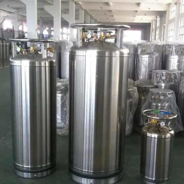 Fast Filling Industrial Gas LNG Cryogenic Dewar Cylinder For Nitrogen Storage