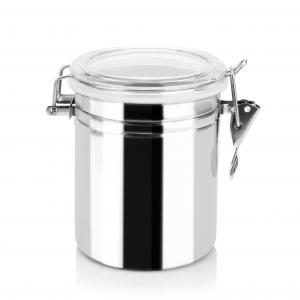 China Food Grade Stainless Steel Airtight Metal Container 1450ml With lid wholesale