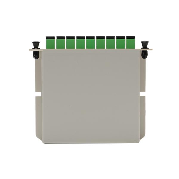 SC / APC LGX Box PLC Splitter 1x8 Fiber Optical Splitter Card Divisor PLC 130x100x25mm
