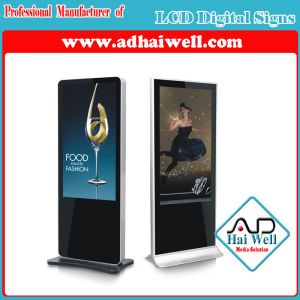 China 55 Inch Indoor Touch Screen Floor Standing Digital LCD Advertising Display Screen Signage wholesale