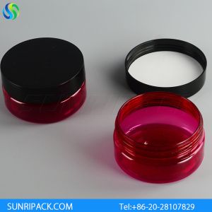 80ml red plastic jar, 2.5oz semi-red PET jar, 80ml red mouth plastic jar