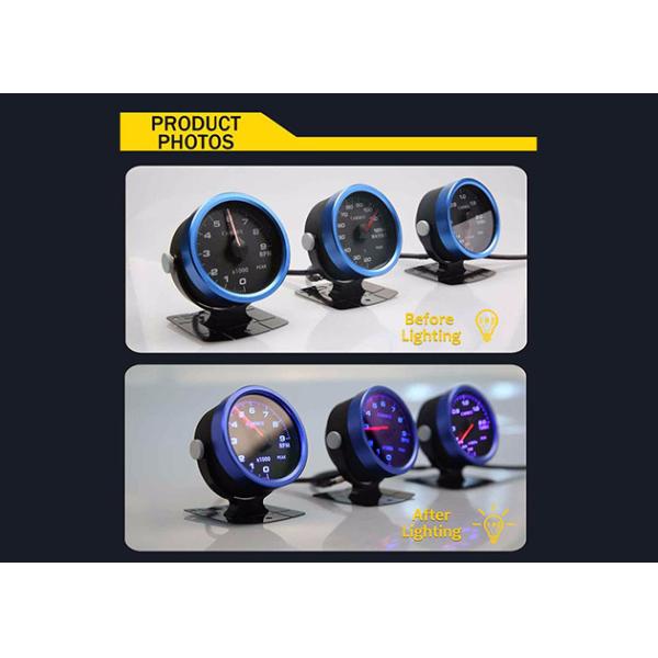 Battery Voltage Racing Car Gauge Meter Aluminum Ring 9 Colors