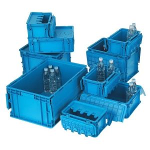 China Industrial Plastic Stacking Euro Storage Containers Boxes Crates wholesale