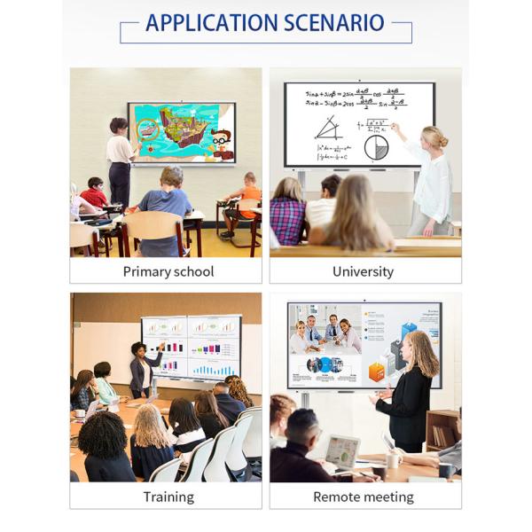 ROHS 86 Inch Touch Screen Monitor Android Interactive Whiteboards For Schools