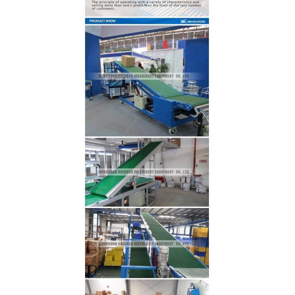 Food Grade Assembly Line Roller Conveyors 0.4kW - 22kW Customized Belt Width