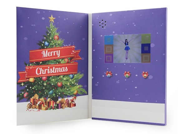 2017 Customized printing 7inch lcd screen video brochure for advertising