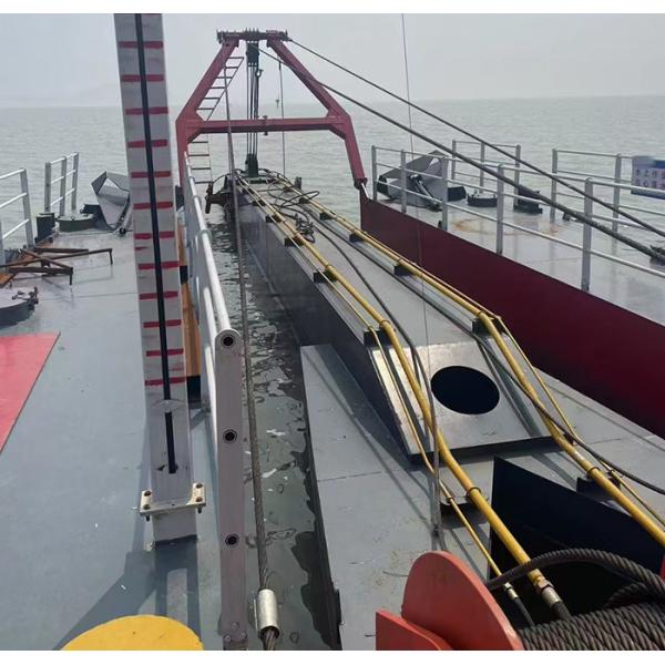 Custom Built Mud Csd Dredger Boat With A Red Color Tailored To Your Dredging Requirements
