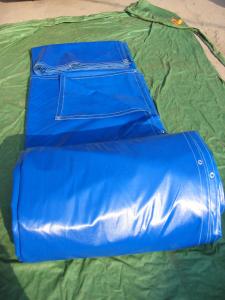 China PVC Coated tarp tarpaulin for top open container cover on sale