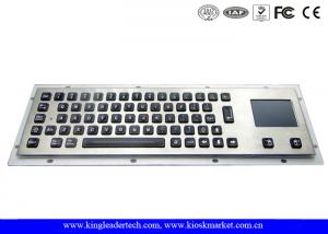 China Waterproof Illuminated Metal Keyboard With Touchpad And 64 Led Backlit Keys on sale