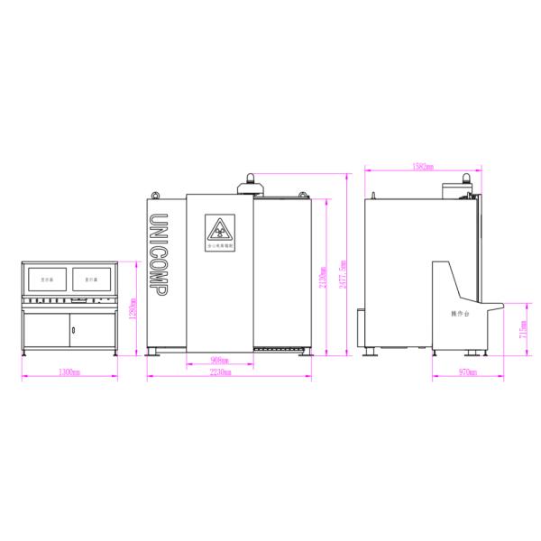 5 Axis CNC 2D Automatic X Ray Machine Unicomp UNC225 Radiography Pipe Inspection