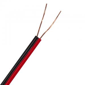 China Figure 8 Stranded Economy Audio Speaker Cable OFC Conductor 2 × 0.35mm2 Red Black wholesale