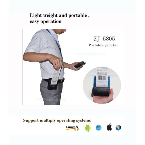 Portable USB Bluetooth Terminal Printer 2 Inch Bluetooth Thermal Printer 58mm