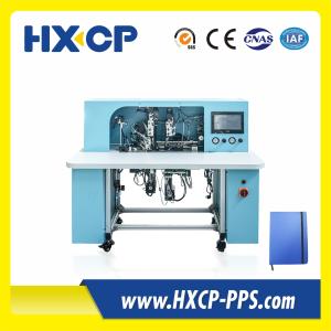 China HX18B Semi Auto Notebook Elastic Band Elastic String Fixing Machine Cover Edge Side Multi-functional on sale