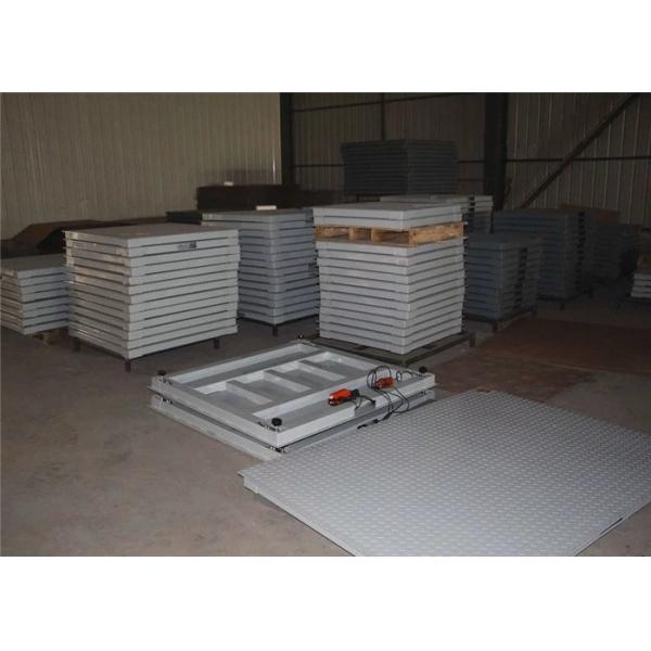 Double Deck Stainless Steel Floor Scale , Digital Floor Scale 150% Ultimate Overload