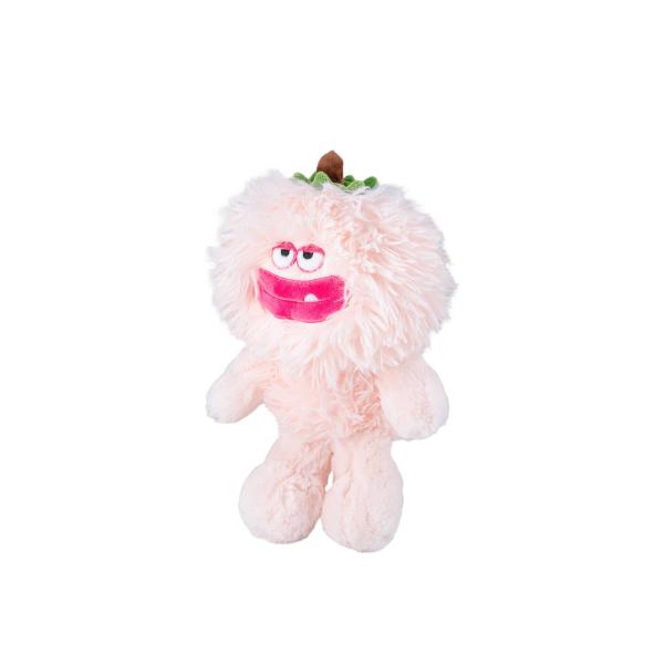 Washable Comfortable Peach Monster Plush Toys Doll Long Hair With Lint Free Fabrics