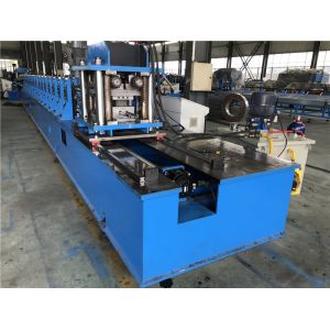 China High Speed Purlin Roll Forming Machine Total Power 80KW Cr12 Roller Material wholesale