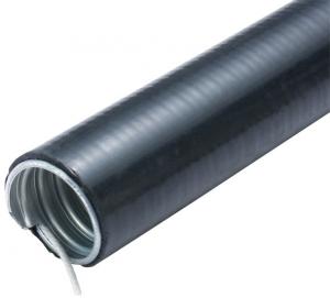 China Black Electrical Flexible Metallic Tubing , Flexible Armoured Cable Conduit 3/8&quot;-4&quot; wholesale