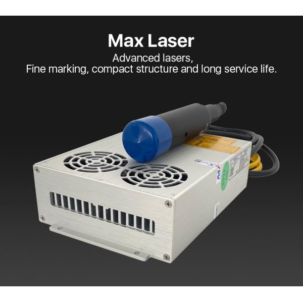 20W Portable Fiber Laser Marking Machine With Rotary Complimentary Worktable Rotating Head and Fixture Water Cooling 's