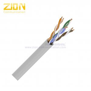 China UTP CAT5E Riser Rated Network Cable 24AWG Bare Copper CMR 350MHz Bandwidth wholesale