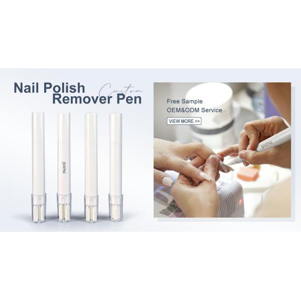 Customizable Empty Nail Polish Corrector Nail Edge Cleaning Instant Stain Remover Pen With Replaceable Tips