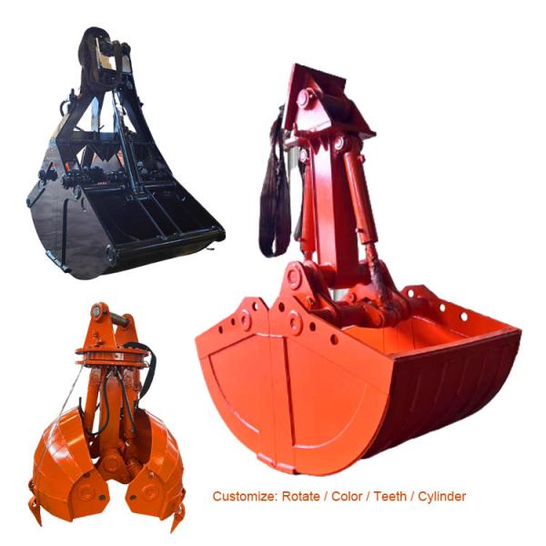 Quality Heavy Duty Excavator Clam Bucket , Clamshell Grab Bucket For Cat320 Pc200 for sale