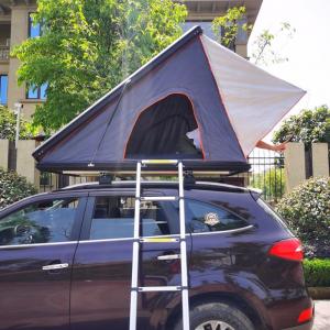 China 4x4 Car Camping Aluminium Hard Shell Triangle Rooftop Roof Top Tent with Ladder on sale