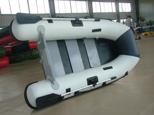 China Lightweight Marine Foldable Inflatable Boat With Electric Trolling Motor on sale