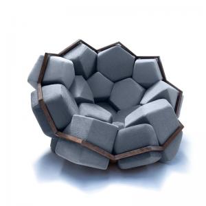 China New Designer Creative Molecular Ball Sofa Chair With Velvet Fabric on sale