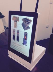 China Quad Core 12.1 inch Vertical LCD Display With Rotating Base , Wifi And 3G wholesale