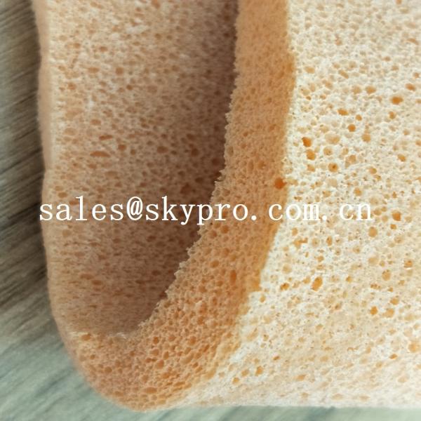 Soft Flexible Close Surface Silicone Sponge Sheet , High Density Silicone Rubber Foam