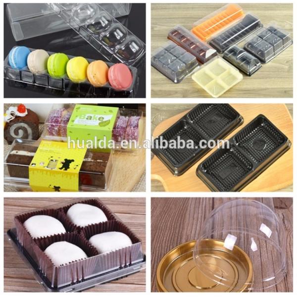 Small plastic bakery cake tray box making machine with good price