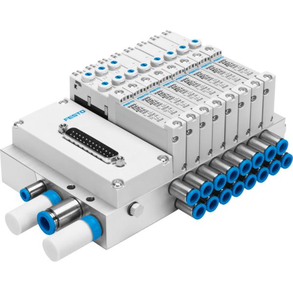 Festo VTUG-10-VRPT-B1T-Q10B-UB-QH6SU-16K+TTSC Valve Manifold VTUG With Multi-pin Plug Or Fieldbus Connection