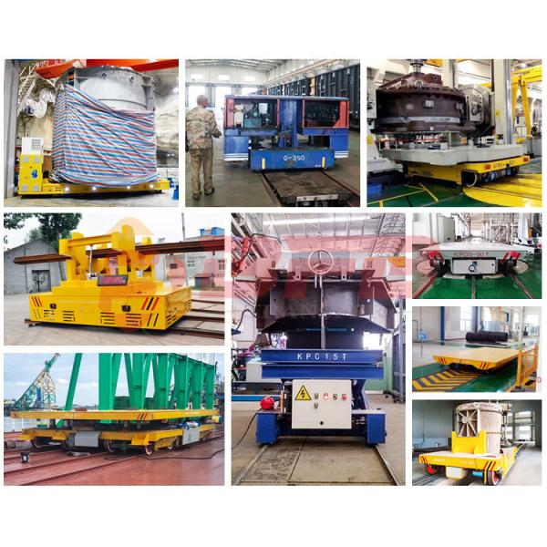  Hot Ladle Handling Battery Platform 20 Ton Rail Trolley