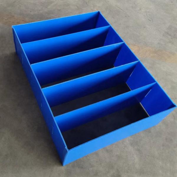 PP Blue Plastic Dividers Box Anti Pressure Lightweight Corrugated Plastic Dividers